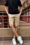 Men'S, Summer, Flexible, Cotton, Cargo Pocket, Gabardine Shorts 24Inp161 - 5