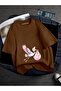 Pregnant Pink Stork Printed T-Shirt
