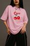 Cherry Sweat Gil Oversized Tee