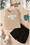 Brooklyn Printed Shorts Tee Unisex Children's Set