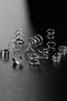 Gray Steel 6 Sets of Pinch Women's Earrings Eb66By - 4