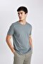 Regular Fit Premium Quality Mercerized Crew Neck Short Sleeve Cotton Combed Cotton T-Shirt T5014Az21Sp