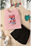 Shark Attack Shark Printed Shorts Tee Unisex Children's Set