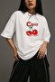 Cherry Sweat Gil Oversized Tee