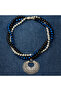 Hematite Onyx Crystal Three Row Energy Protection Necklace from Mind and Evil Eye - 5
