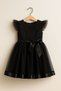 Girls' Dress Black Dress Tulle Sequin Embroidered Evening Dress Comfortable and Stylish Birthday Dress Ages 4-8 - 8