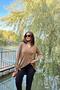 Women's Mink Asymmetric Cut, Buttoned, Loose Cardigan Blouse - 3