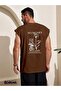 No Money but Love Printed Sleeveless T-Shirt