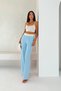 Women's Seersucker Waist Gucci Elastic Wide Leg Summer Pants