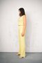 Women's Seersucker Vest Bottom/Upper Set Wide Leg High Waist Wide Leg Model - 7