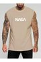 Nasa Printed Sleeveless T-Shirt