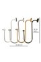 Curtain Accessory Polyester Sleeve Curtain Holder Flower Model Premium Curtain Iron 1 Piece - 5