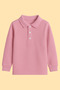 Children's T-Shirt Long Sleeve Polo Collar T-Shirt Cotton School Uniform and T-Shirt 5-14 Years Old - 2