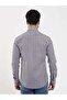 Men's Slim Fit Long Sleeve Brown Shirt - 5
