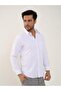 Men's Regular Fit Long Sleeve White Shirt - 4