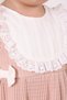 Dusty Rose Pleated Collar Detailed Baby Girl Dress - 3