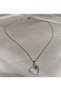 Women's Necklace with Heart and Bow Detail - 2