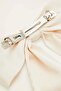 Large Red Satin Automatic Bow Buckle 35cm - Long Bow Ribbon Clip Scarf Hair Clip - 3