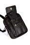 Men's Genuine Leather Crossbody Shoulder and Hand Bag - 6