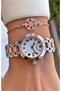Rose Silver Color Steel Cord-Steel Case Does Not Fade Women's Wristwatch- Bracelet Gift - 4