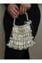 Stylish Pearl Wedding Invitation Bridal Bag - Evening Dress Bag - Bead Bag - Pearl Bag - Pearl Bag