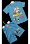 Ko 2025 Summer 3 Sets 6 Pieces Printed Combed Cotton Sleeved Set - 8