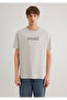 Logo Back Printed Gray T-Shirt Loose Fit / Loose Relaxed Cut 0612522 -70074 - 3