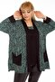 Leopard Patterned Comfortable and Flowy Pocket Cardigan Blouse Set - 3