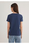 Cat Printed Indigo T-Shirt Slim Fit / Slim Fit1612205-70487 - 4