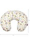 Portable Nursing Breast Feeding Baby Support Pillow Cushion With Washable Zippered Cover-Flower - 4