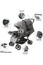 Magnum Tandem Easy Fold Twin Travel Stroller - 6