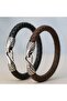 Men's Leather Bracelet and Snake Chain Necklace Set /Snake Chain with Gift