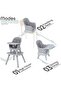 6 in 1 High Chair Converts To Dining Booster Seat, Stool, Small Dining Chair, Study - 4