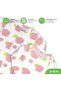 The Moon Brand Organic Baby 3 in 1 Gift Set Romper, Body Suit, Jogger – for 9-12 Months, Rose Prin - 5