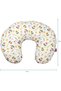 Portable Nursing Breast Feeding Baby Support Pillow Cushion With Washable Zippered Cover-Flower - 3