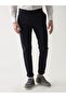 Navy Blue Men's Straight Casual Pants - 3