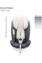 Gyro Car Seat – 360° Rotating Booster Seat for Kids/Infants/Toddlers Baby Travel G - 6