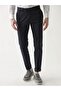 Navy Blue Men's Straight Casual Pants - 2