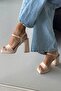 Cora Ten Matte Platform Women's Thick Heeled Shoes 11cm - 4