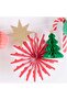 - Xmas Honeycomb Garland - New Year Honeycomb Hanging Ornament - 5