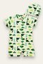 Boy's Jumpsuit Swimsuit with Boned, Washed Zipper, Sun Protection