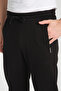 Black Comfortable Fit Classic Leg Sweatpants with Zipper Pockets - O2-5009 - 7