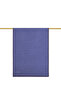 Indigo Monogram Patterned Silk Cotton Shawl - 3