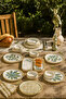 14 Piece Stackable Fall Spring Breakfast Set for 6 People - Luxury Breakfast Presentation Set Plate - 4