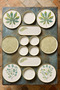 14 Piece Stackable Fall Spring Breakfast Set for 6 People - Luxury Breakfast Presentation Set Plate - 7