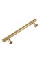 T Bar (Serrated) Diamond Sliced ​​Matte Yellow Handle Furniture Kitchen Drawer Door Handle - 3