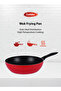 Pressed Aluminum Nonstick Cookware Set – 15 PCS – Red Shiny Exterior with Induction Bottom - 8