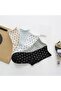 Women's Colorful Polka Dot Patterned Ultra Soft Elastic Diabetic Socks Set - 5 Pairs - 3
