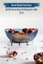 Acrylic Baroque Navy Blue Large Oval Fruit & Salad Bowl & Mixing Bowl / 3.3 Lt (NOT GLASS)