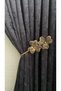 Curtain Accessory Polyester Sleeve Curtain Holder Flower Model Premium Curtain Iron 1 Piece - 2